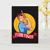 Carte Flour Wer - Funny Baking & Pastry Baker - Baki (Fleur jaune)