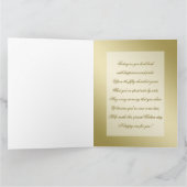 Carte Flourish Gold Black 50th 8.5x11 Anniversaire (Intérieur)