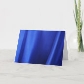 Carte Flow Blue Silk Fabric Abstrait (Devant)