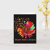 Carte Flower Asd Accepter Comprendre l'amour (Fleur jaune)