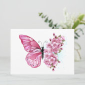 Carte Flower Butterfly (Debout devant)