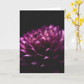 Carte Flower Dahlia (Fleur jaune)