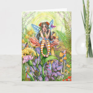 Carte Flower Fairy Greeting Card