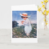 Carte Flower Fortune telling, Jessie Willcox Smith (Fleur jaune)