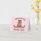 Carte Flower Girl (Fleur jaune)