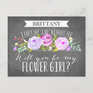 Carte Flower Girl Porte-parole