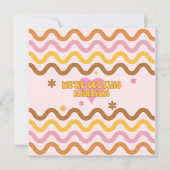 Carte Flower Power 60's 70's We's Married Card (Devant)