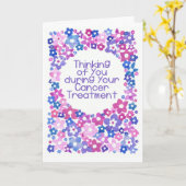 Carte 'Flower Power' Cancer Patient Penser à vous (Fleur jaune)