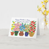 Carte Flower Power pour la fête des mères pour une (Fleur jaune)