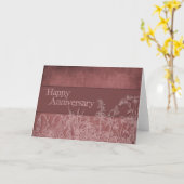 Carte Flower Silhouettes Anniversaire (Fleur jaune)