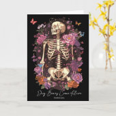 Carte Flower Skeleton Dry Bones Come Alive, Retro Enchan (Fleur jaune)