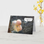 Carte Flowerhorn Fish 75e Humour d'anniversaire (Fleur jaune)