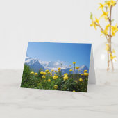 Carte Flowers (homonymie) | Eiger Monch Swiss Alps (Fleur jaune)
