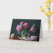 Carte Flowers | Hydrangeas in Vase (Fleur jaune)