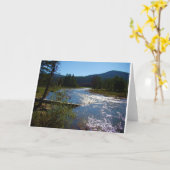 Carte Flowing River Colorado Blank Card (Fleur jaune)