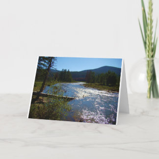 Carte Flowing River Colorado Blank Card