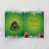 Carte Fluffy de Noël Cute (Intérieur)