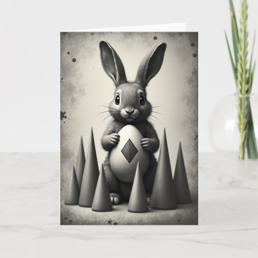 Carte Fluffy Friend Egg Keepsake Card (Devant)