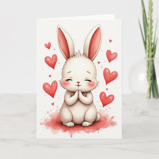 Carte Fluffy Friend Heartfelt Thanks Card (Devant)
