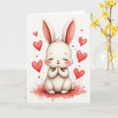 Carte Fluffy Friend Heartfelt Thanks Card (Fleur jaune)
