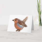 Carte Fluffy Robin  (Devant)