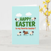 Carte Fluffy Sheep Easter Card (Fleur jaune)