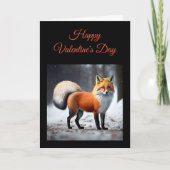 Carte Fluffy Wild Fox Fold Greeting Card (Devant)