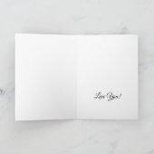 Carte Fluffy Wild Fox Fold Greeting Card (Intérieur)