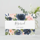 Carte Flush et Navy Flowers | Symbole réservé blanc (Debout devant)