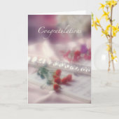 Carte Flute Félicitations (Fleur jaune)