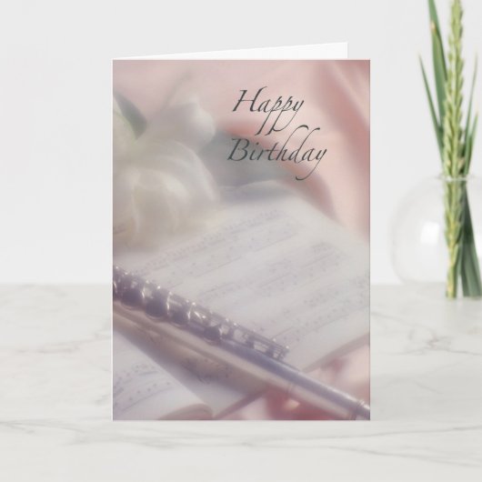 Carte Flute Music Anniversaire (Devant)