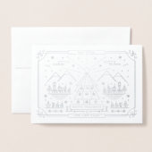 Carte Fluvial de Noël (Devant avec enveloppe)