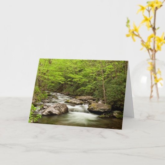 Carte Flux De Fourche Droite À Travers La Forêt (Fleur jaune)