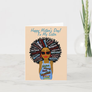 Carte Fly African American Sister's Day