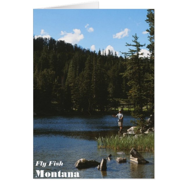 Carte Fly Fish Montana (Devant)