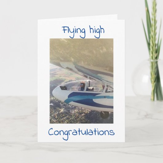 CARTE FLY HIGH AND ENJOY ***NEW PILOT*** (Devant)
