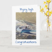 CARTE FLY HIGH AND ENJOY ***NEW PILOT*** (Fleur jaune)