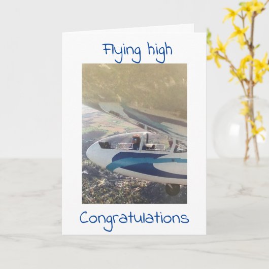 CARTE FLY HIGH AND ENJOY ***NEW PILOT*** (Fleur jaune)