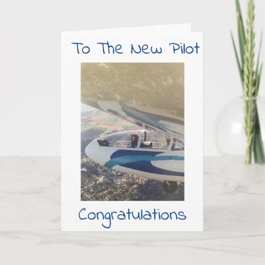 CARTE FLY HIGH AND ENJOY ***NEW PILOT*** (Devant)