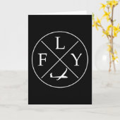 Carte FLY Logo Glider télécommande rc (Fleur jaune)