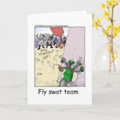 Carte Fly Swat Team Funny Police Cadeaux & Objets de col (Fleur jaune)