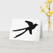 Carte FLYCATCHER de Scissortail (Fleur jaune)