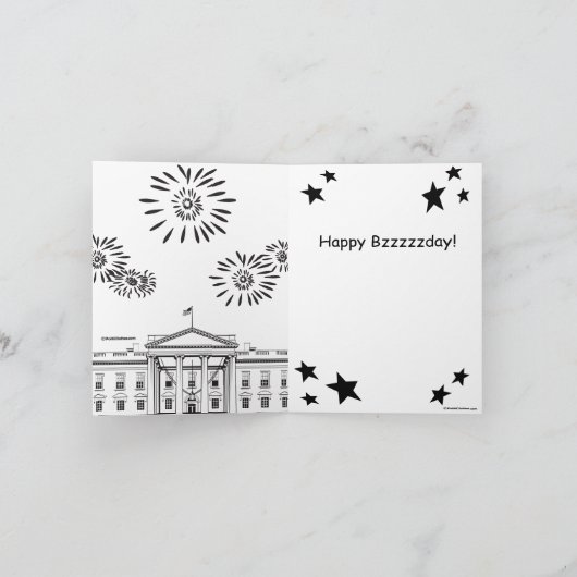 Carte Flyden Harris 2020 : Joyeux Bzzzday (Intérieur)