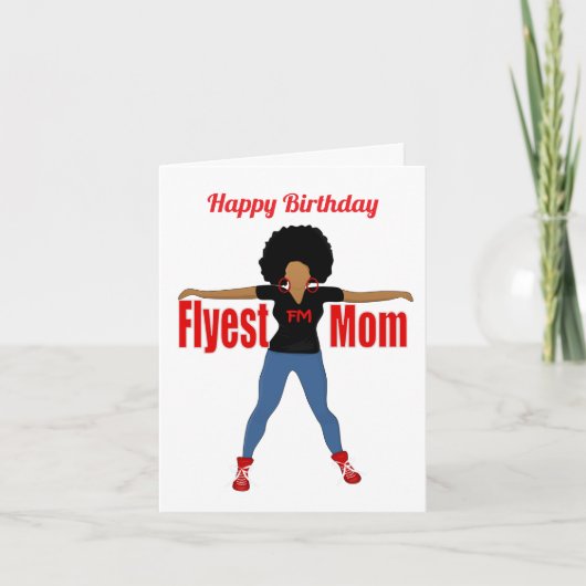 Carte Flyest Mom African American Birthday Card (Devant)