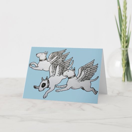 Carte Flying Bull Terriers (Devant)