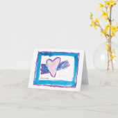 Carte Flying Heart - Kids Art for CHOC (Fleur jaune)
