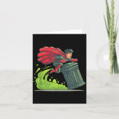 Carte Flying Hero With Trash Can Costume For Take Out Th (Devant)