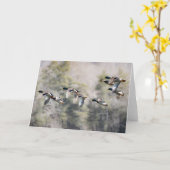 Carte Flying Mallards (Fleur jaune)