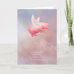 Carte Flying Pig Grow Your Wings