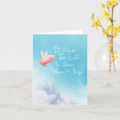 Carte Flying Pig Grow Your Wings Card (Fleur jaune)